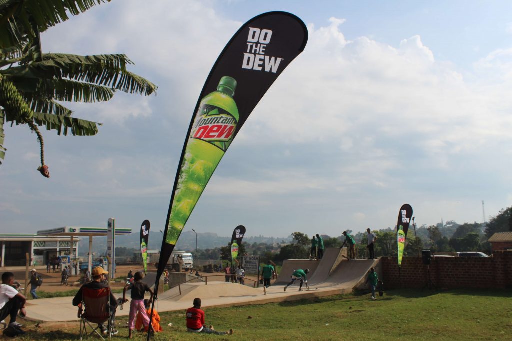 Uganda Skateboard Society Mountain Dew
