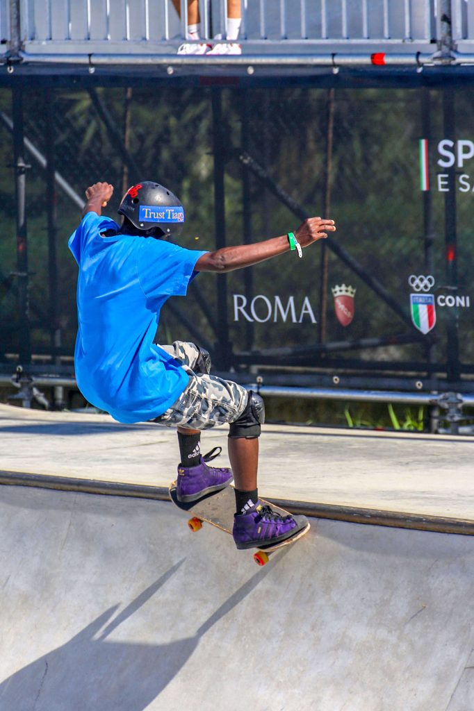 Uganda Skateboard Society Olympic Skater in Italy