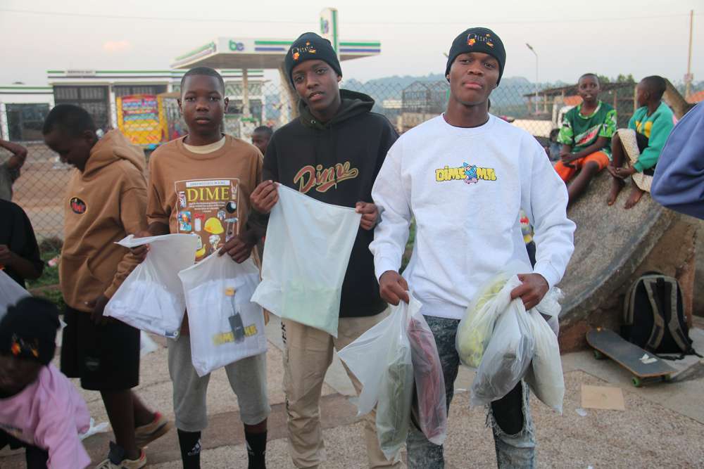 Uganda skateboard society and Dime MTL 62
